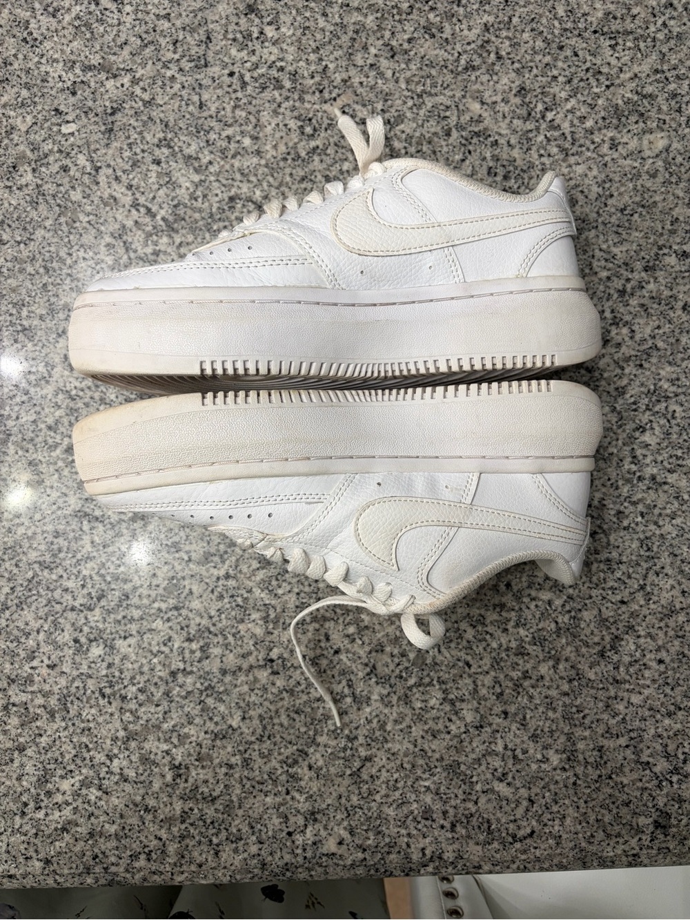 Nike Court Vision Alta LTR Triple White Platform Sneaker DM0113-100 Women's 8.5 - Picture 8 of 17